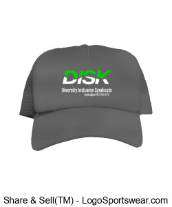 D. I. S. K. Pro Performance Trucker Hat Design Zoom